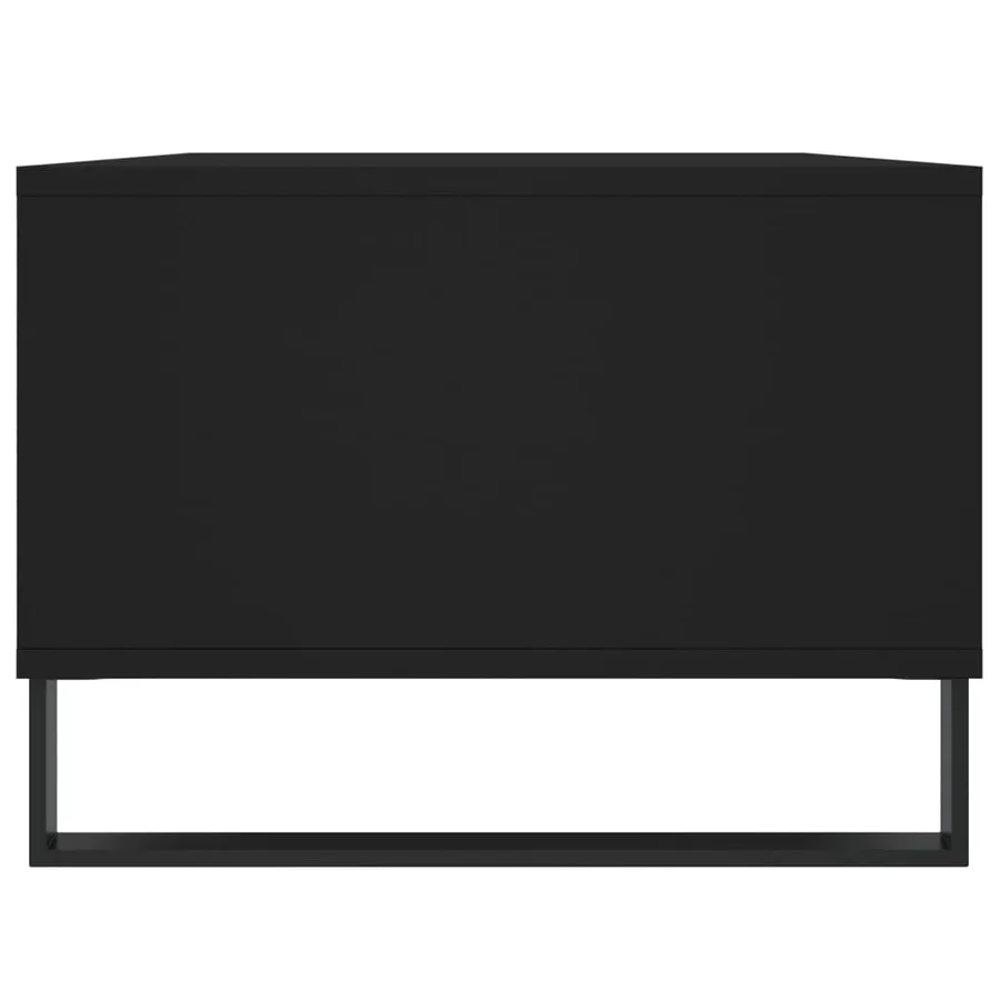 Table basse Noir 90x50x36,5 cm Bois d'ingénierie - 7