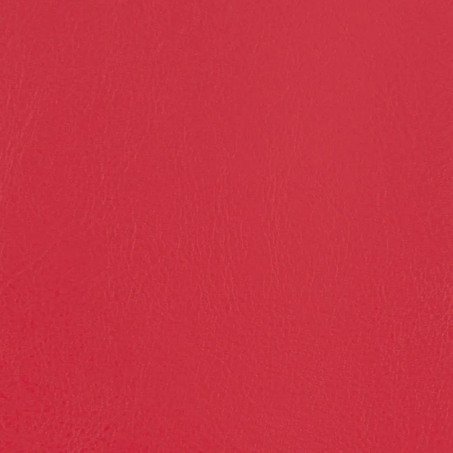 Chaise cabriolet rouge similicuir - 7