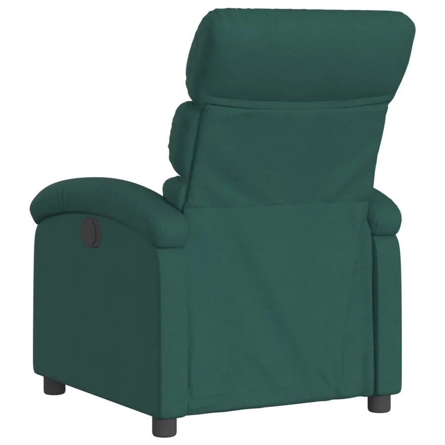 Fauteuil inclinable vert foncé tissu - 5