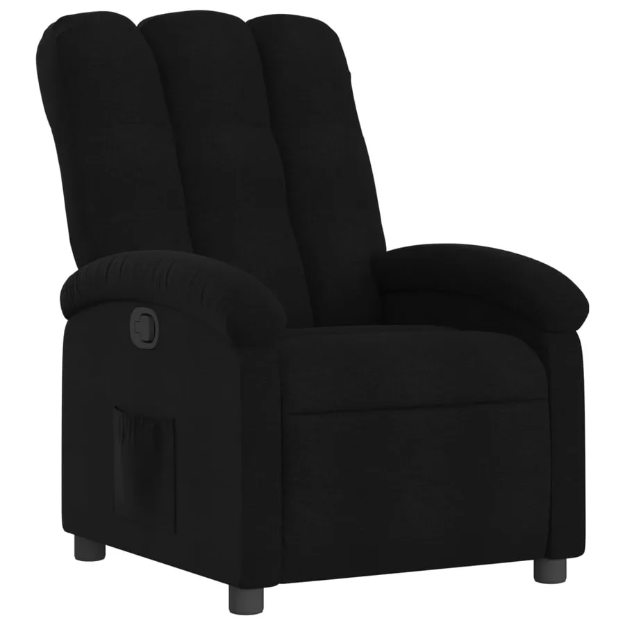 Fauteuil inclinable Noir Tissu - 2