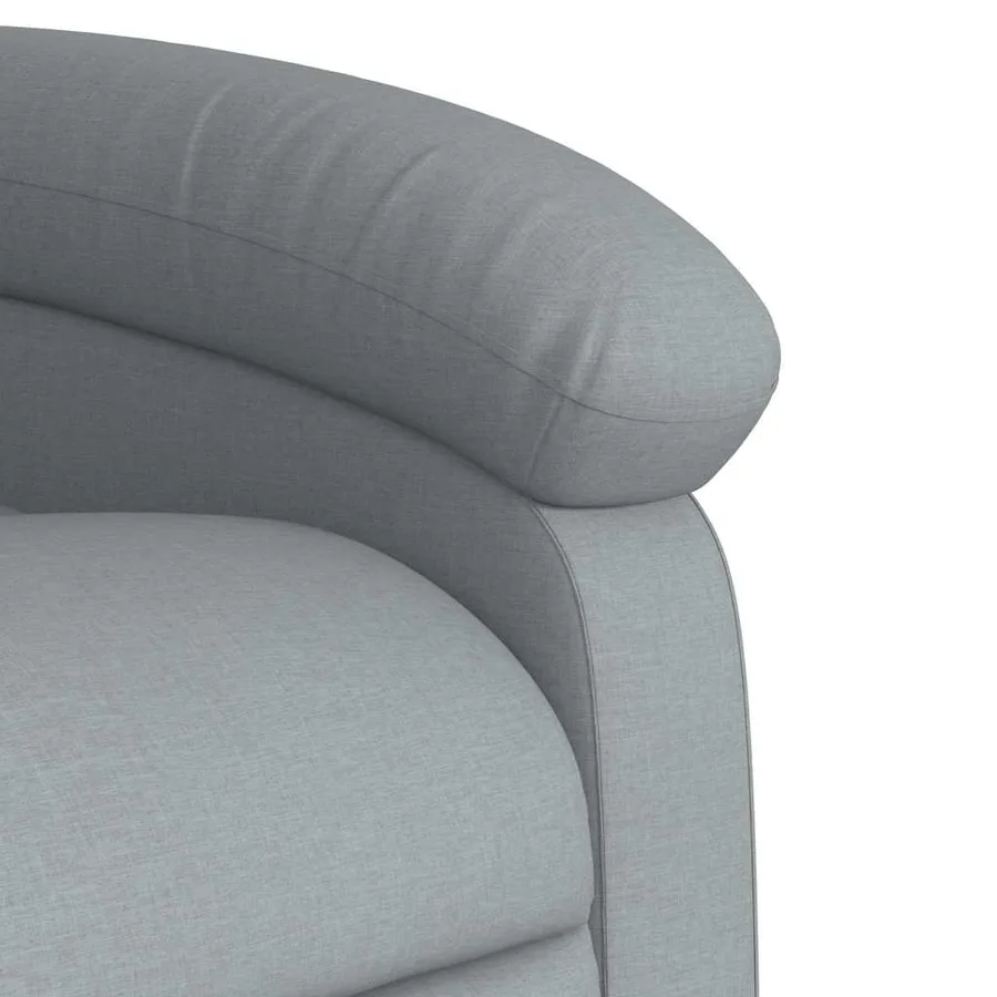 Fauteuil de massage inclinable Gris clair Tissu - 10