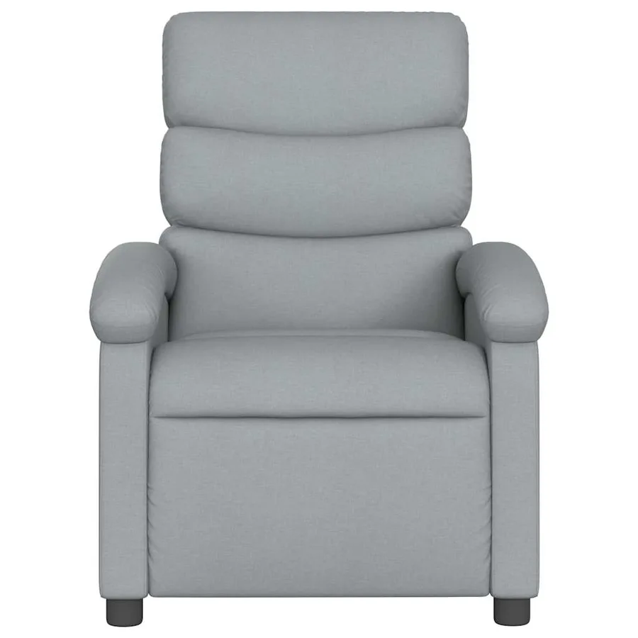 Fauteuil de massage inclinable Gris clair Tissu - 5