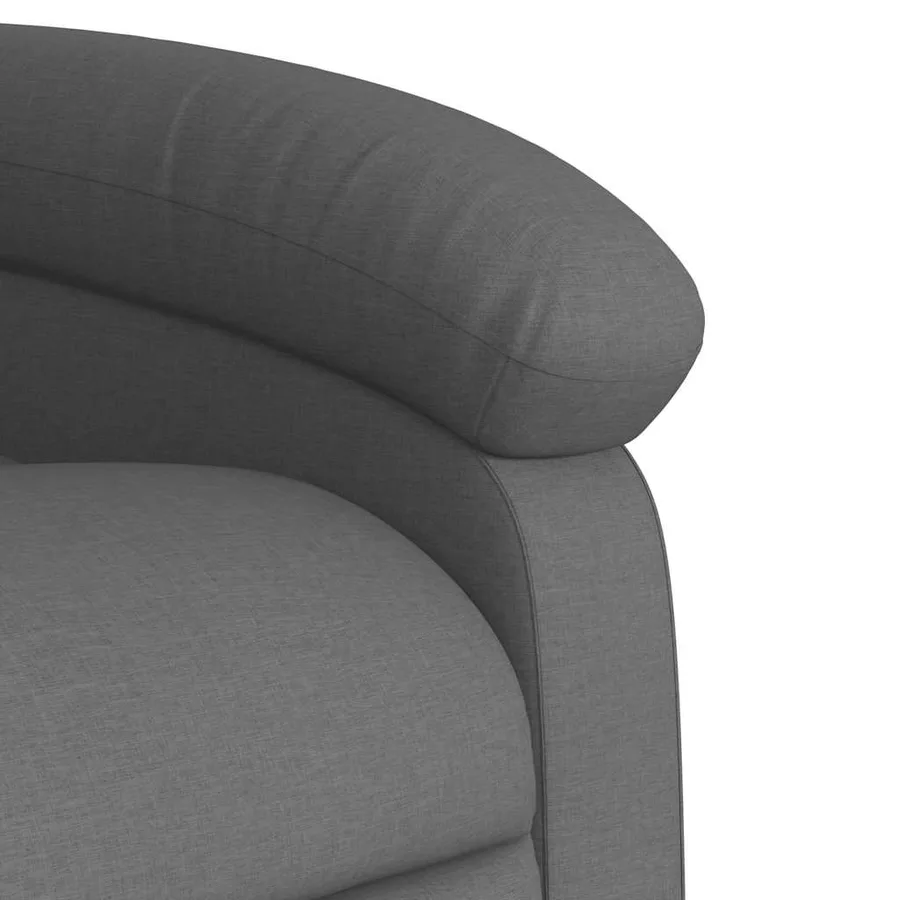 Fauteuil inclinable Gris foncé Tissu - 10