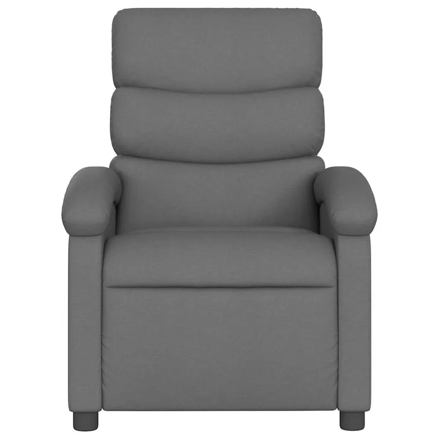 Fauteuil inclinable Gris foncé Tissu - 4