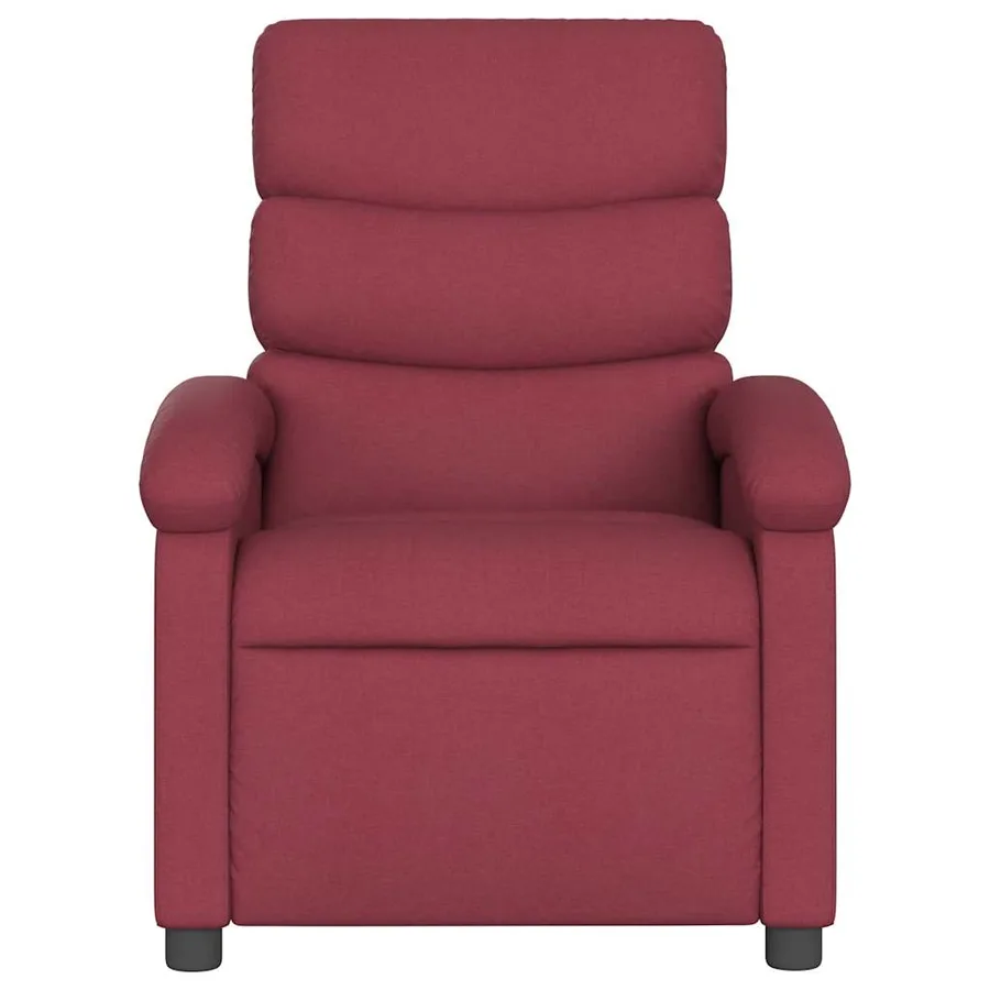 Fauteuil inclinable Rouge bordeaux Tissu - 3
