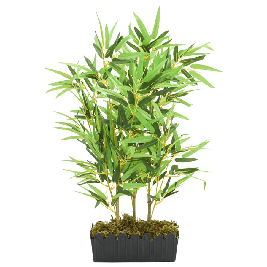 Bambou artificiel 500 feuilles 80 cm vert - 2