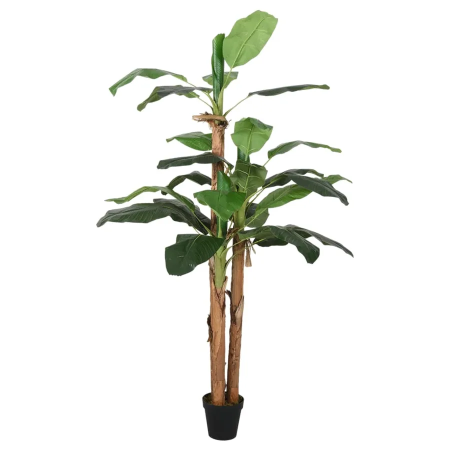Bananier artificiel 19 feuilles 180 cm vert - 2