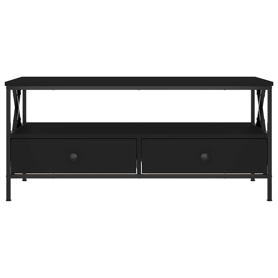Table basse noir 100x51x45 cm bois d'ingénierie - 6