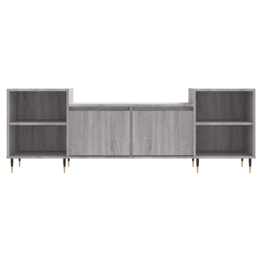 Meuble TV Sonoma gris 160x35x55 cm Bois d'ingénierie - 5