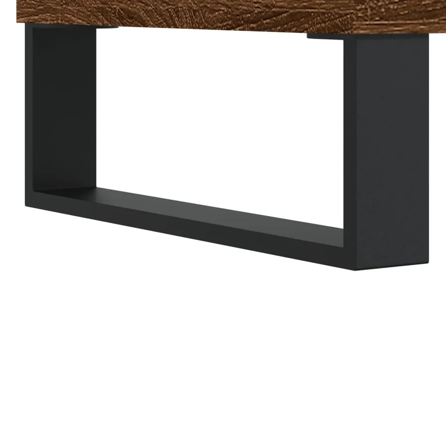 Table basse Chêne marron 90x49x45 cm Bois d'ingénierie - 9