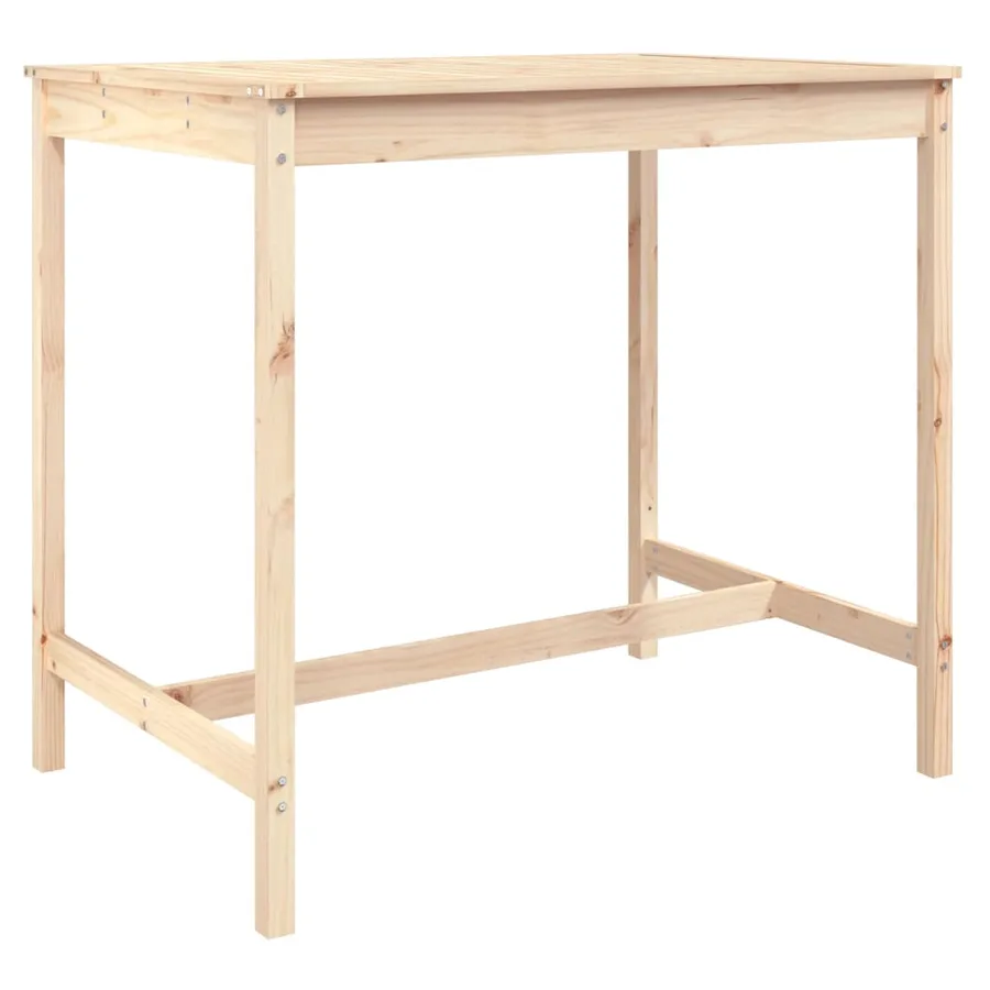Ensemble de bar de jardin 5 pcs bois de pin massif - 8