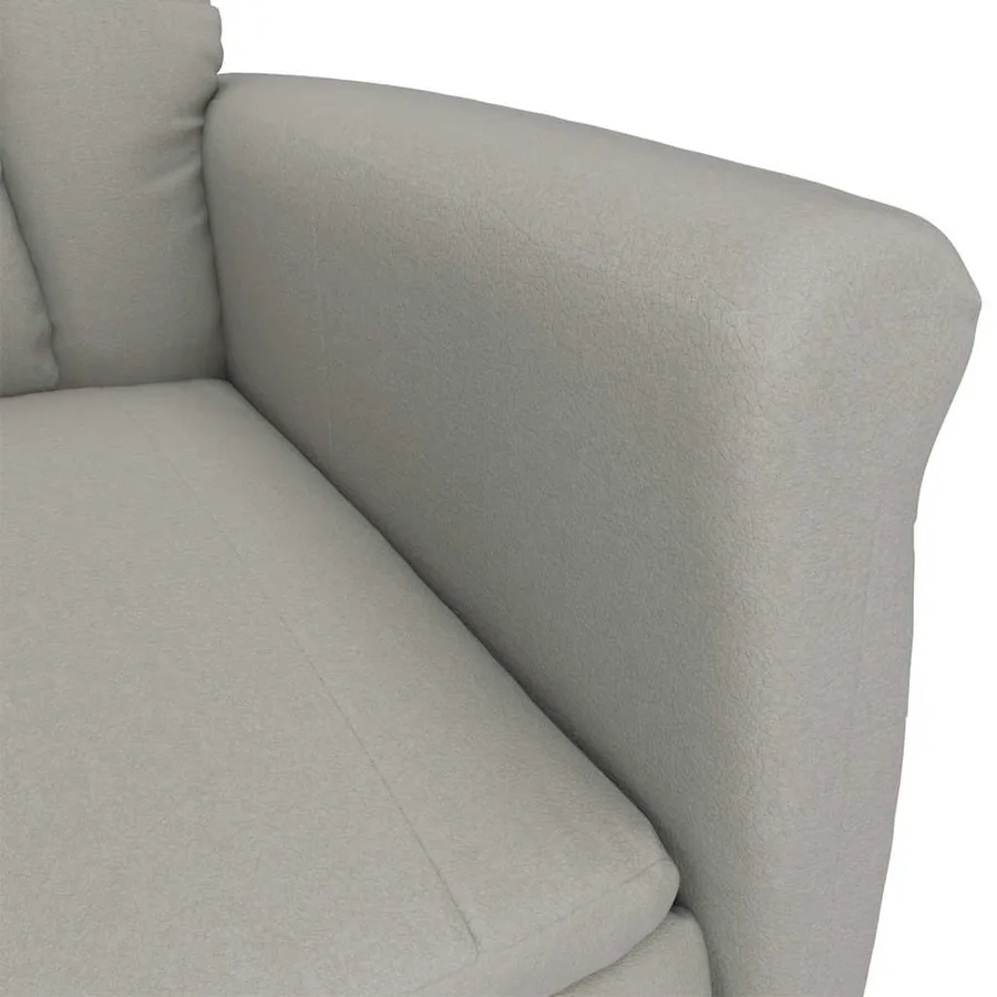 fauteuil Gris clair Microfibre - 4