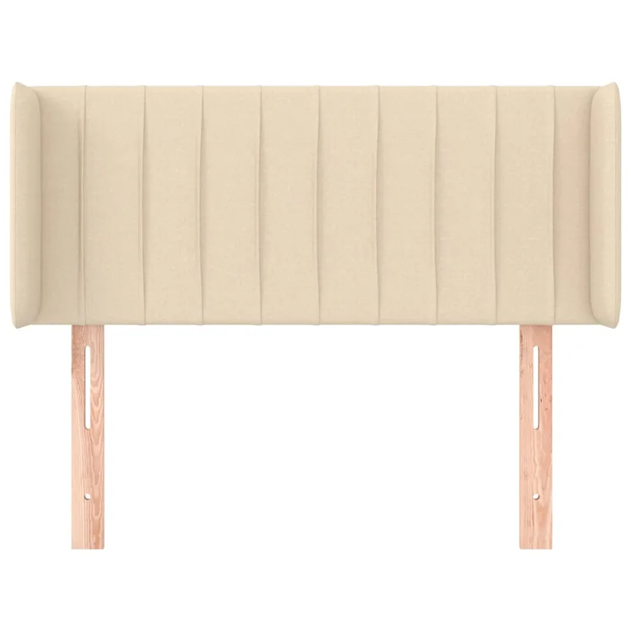 Tête de lit avec oreilles Crème 83x16x78/88 cm Tissu - 3