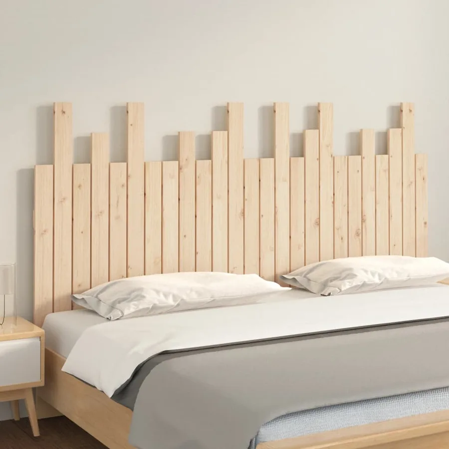 Tête de lit murale 159,5x3x80 cm Bois massif de pin - 3
