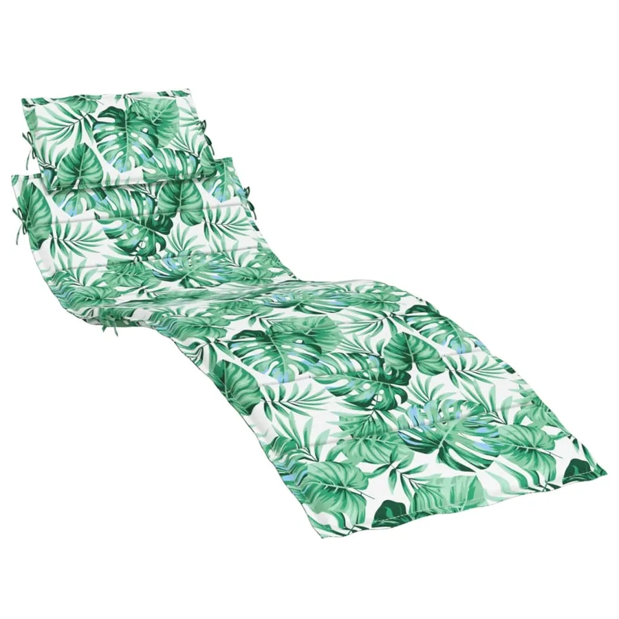 Coussin de chaise longue motif de feuilles tissu oxford - 2