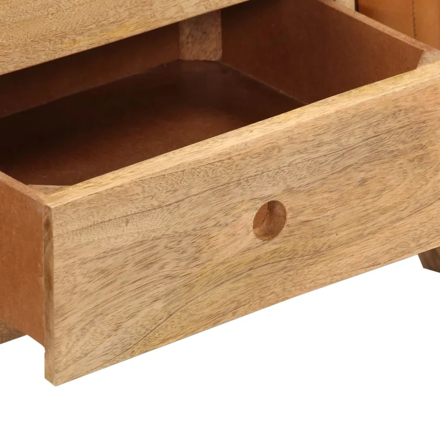 Banc de bok Marron 107 cm Cuir de chèvre véritable - 6