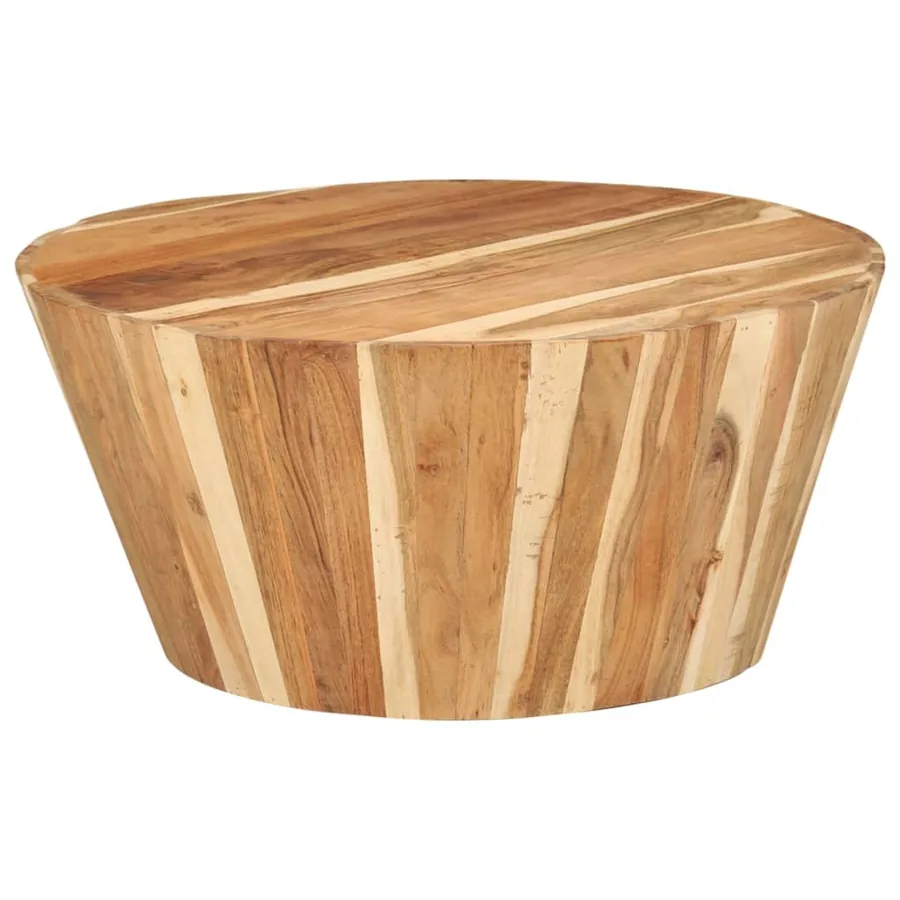 Table basse Ø65x31 cm Bois d'acacia solide