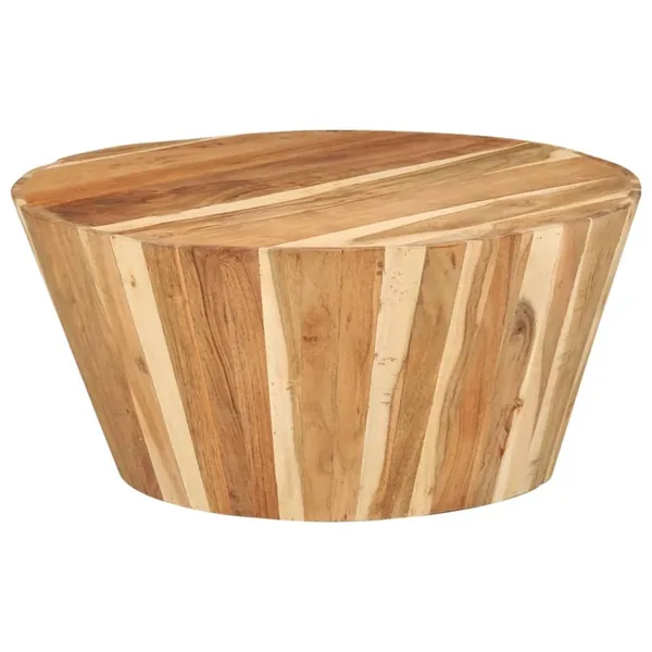 Table basse Ø65x31 cm Bois d'acacia solide