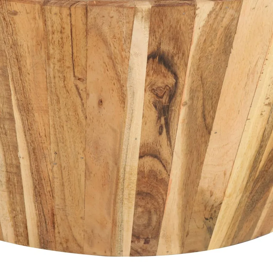 Table basse Ø65x31 cm Bois d'acacia solide - 4