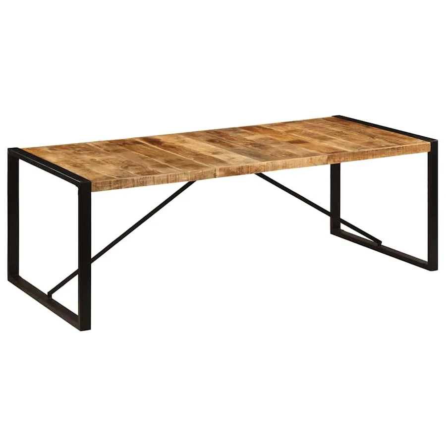Table à manger 220x100x75 cm Bois de manguier massif - 10