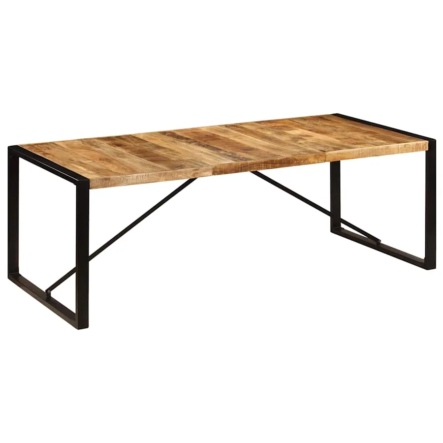 Table à manger 220x100x75 cm Bois de manguier massif - 7