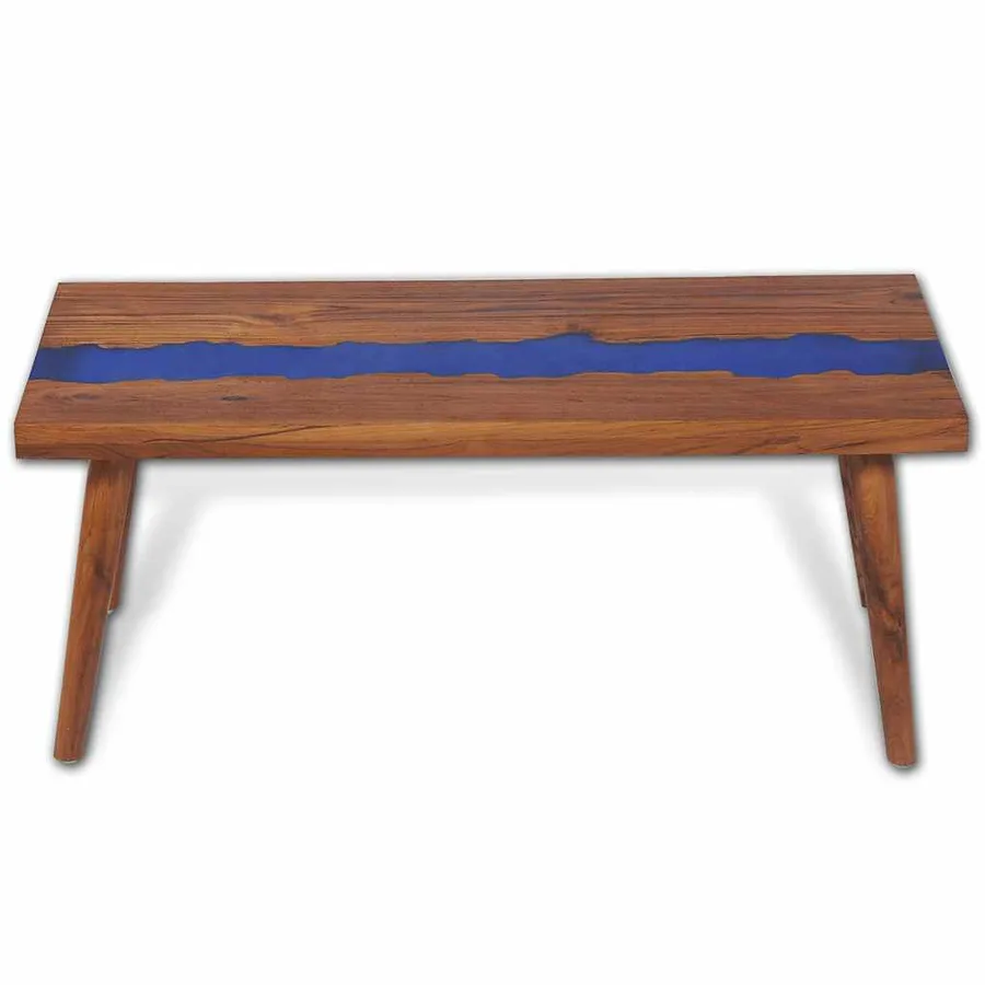 Table basse Teck Résine 100x50x40 cm - 10