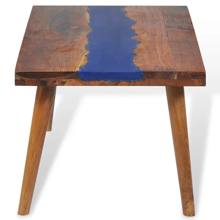 Table basse Teck Résine 100x50x40 cm - 11