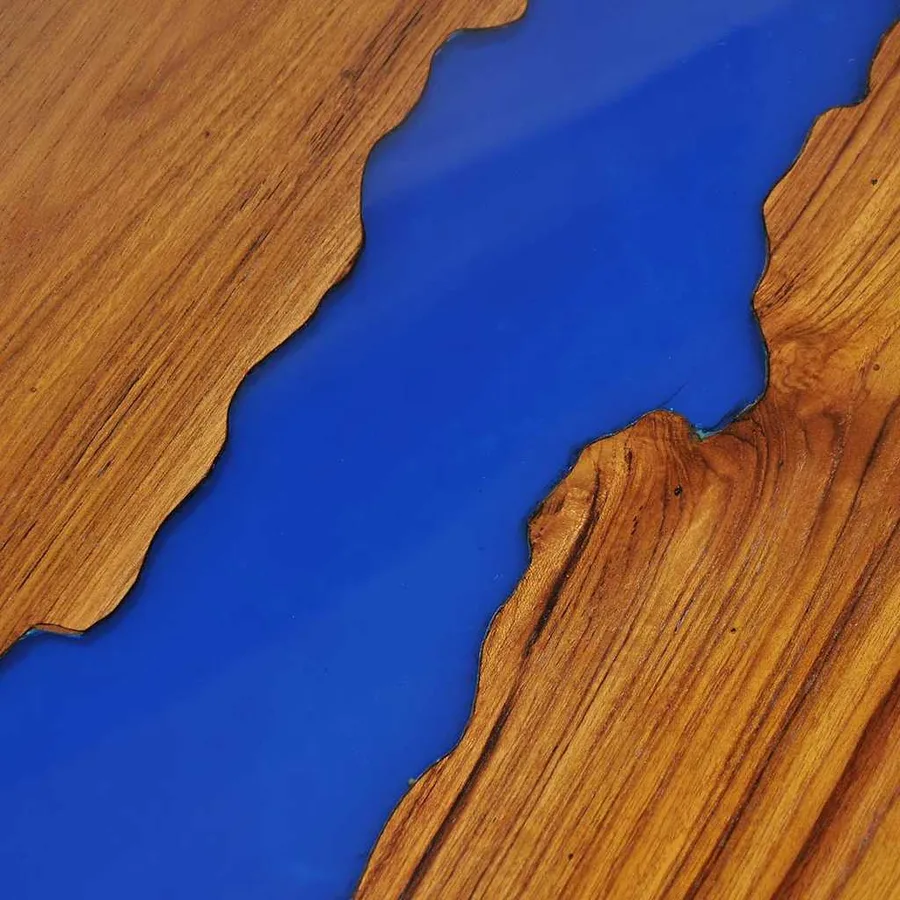 Table basse Teck Résine 100x50x40 cm - 13