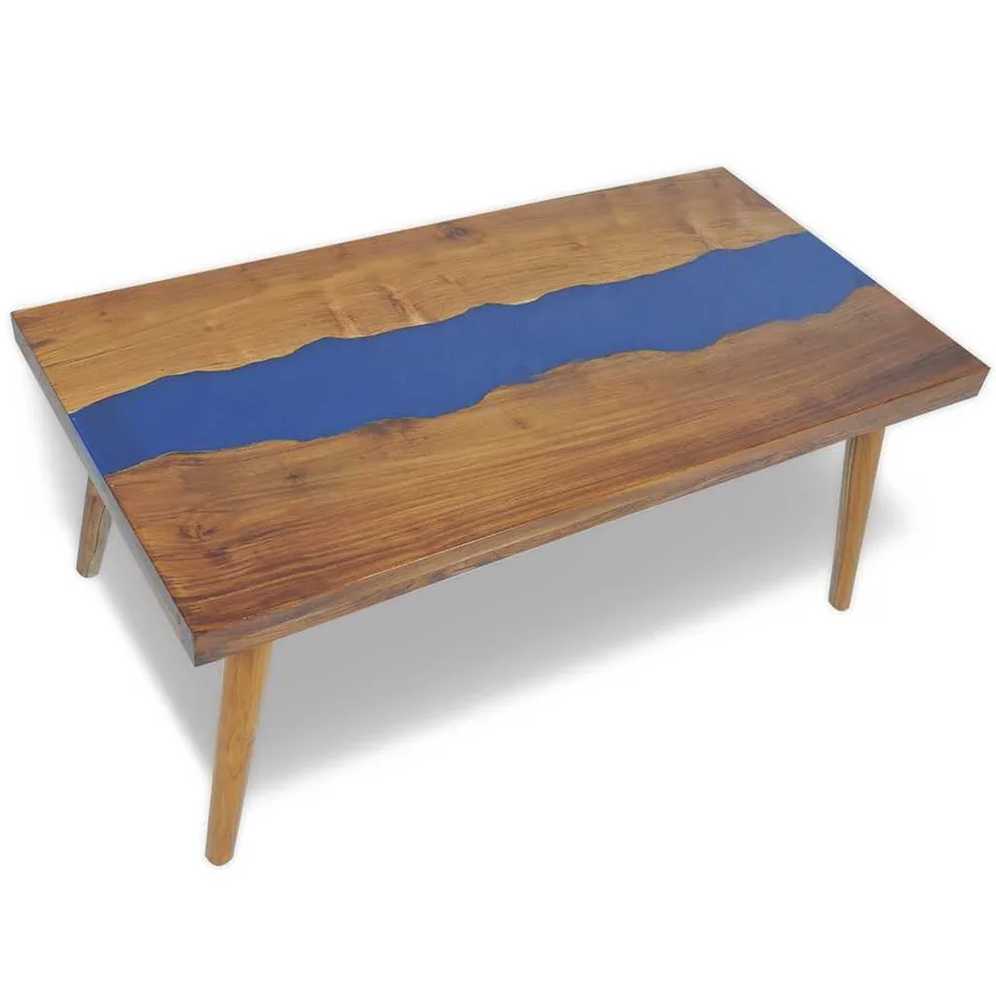 Table basse Teck Résine 100x50x40 cm - 2