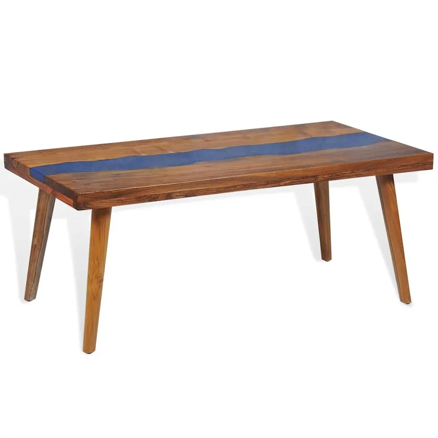 Table basse Teck Résine 100x50x40 cm - 5