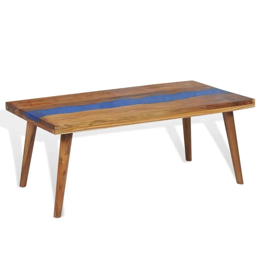 Table basse Teck Résine 100x50x40 cm - 6