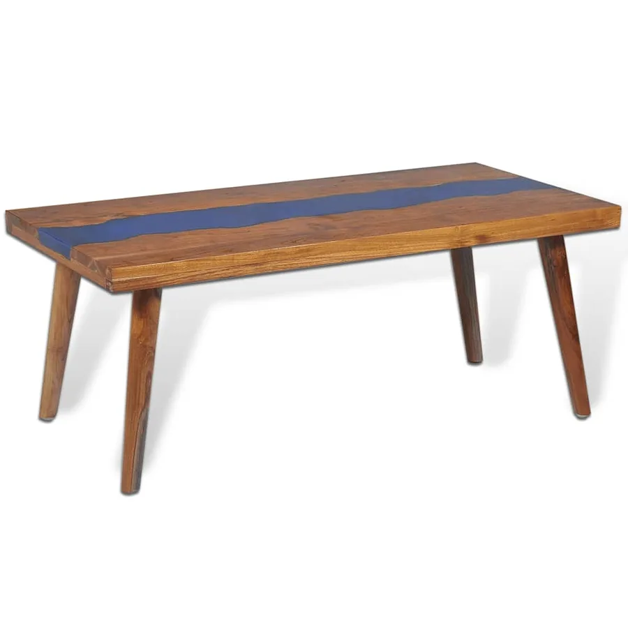 Table basse Teck Résine 100x50x40 cm - 7