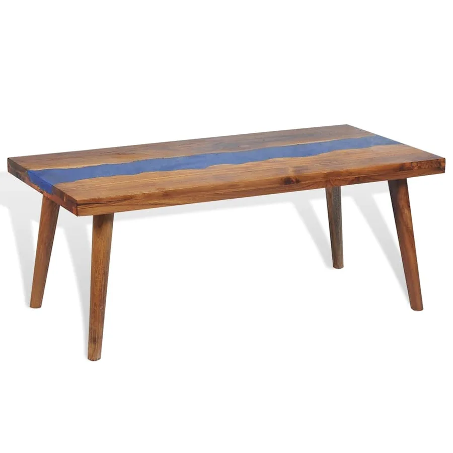 Table basse Teck Résine 100x50x40 cm - 9