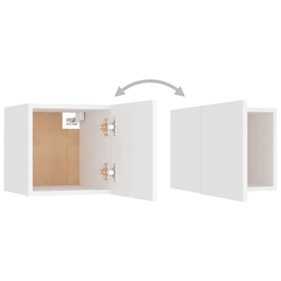 Ensemble de meubles TV 8 pcs Blanc Bois d'ingénierie - 9