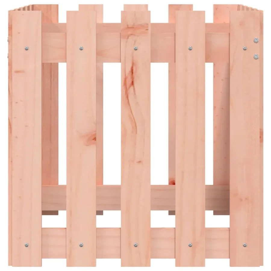Jardinière avec design de clôture 50x50x50 cm Douglas massif - 6