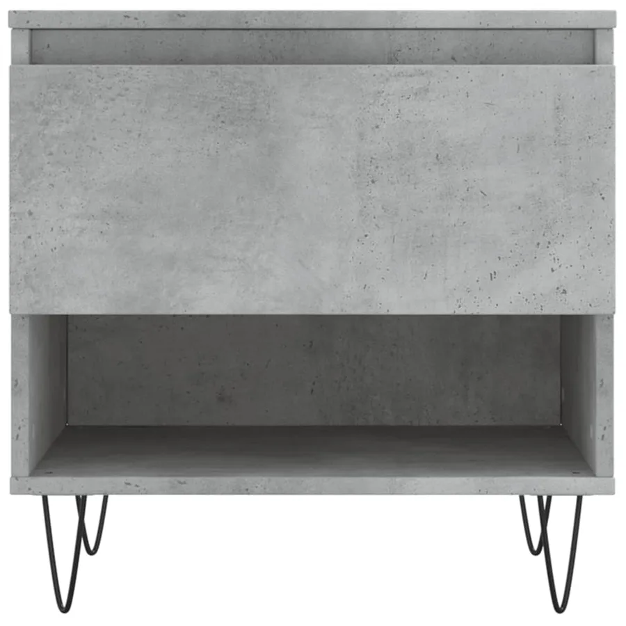 Tables basses 2 pcs gris béton 50x46x50 cm bois d'ingénierie - 6