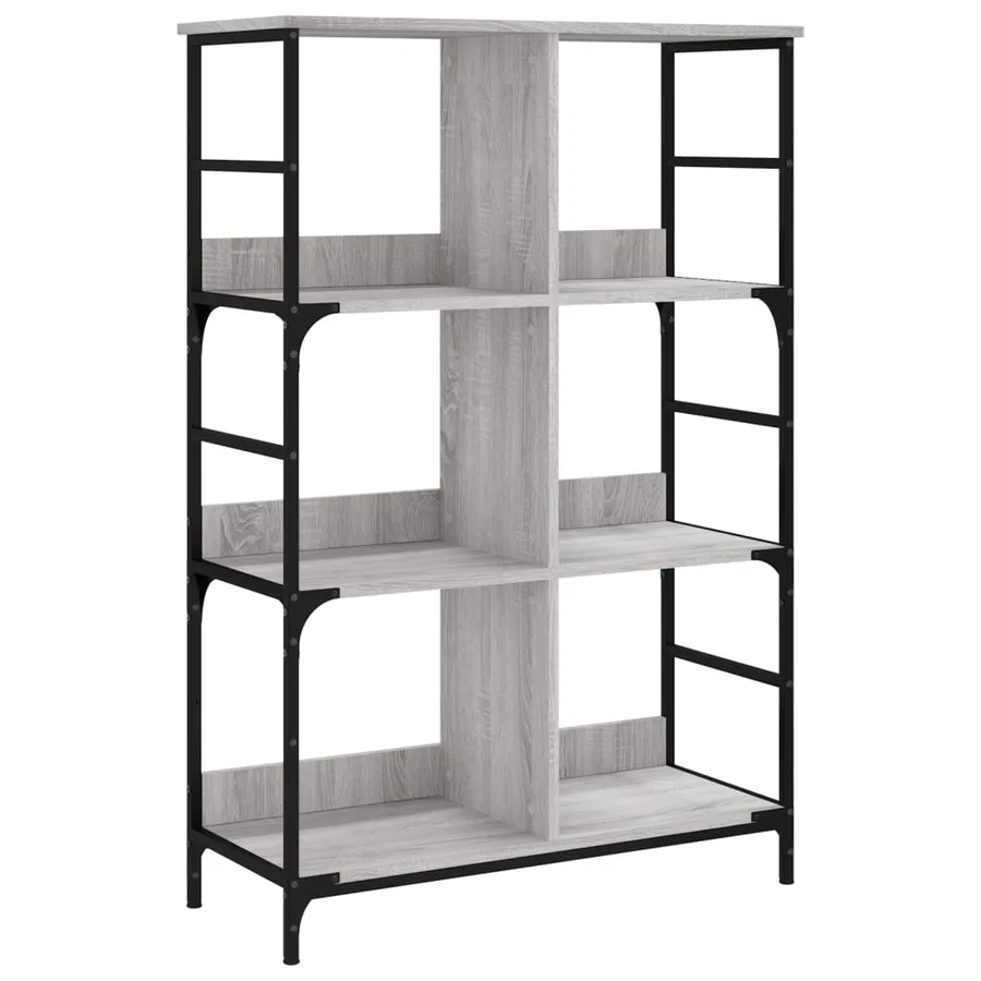 Bibliothèque sonoma gris 78,5x33x117,5 cm bois d'ingénierie - 2
