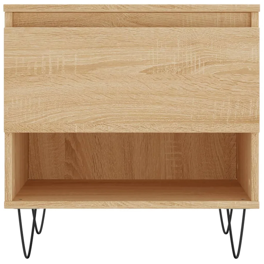 Tables basses 2 pcs chêne sonoma 50x46x50 cm bois d'ingénierie - 6