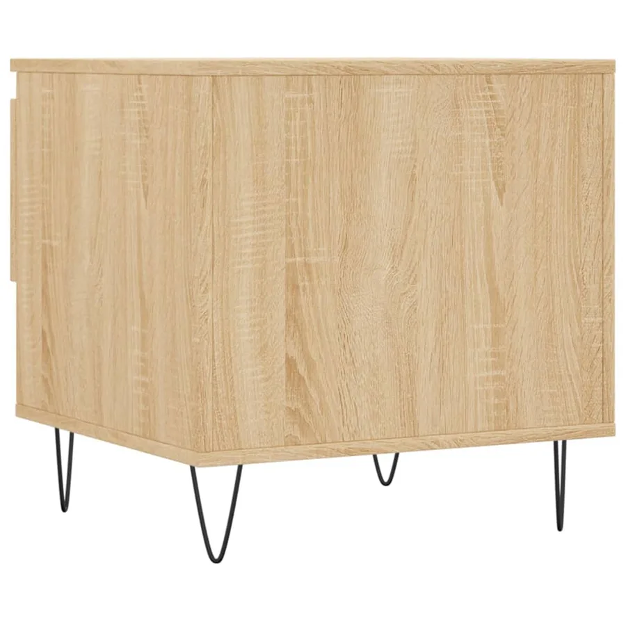 Tables basses 2 pcs chêne sonoma 50x46x50 cm bois d'ingénierie - 9