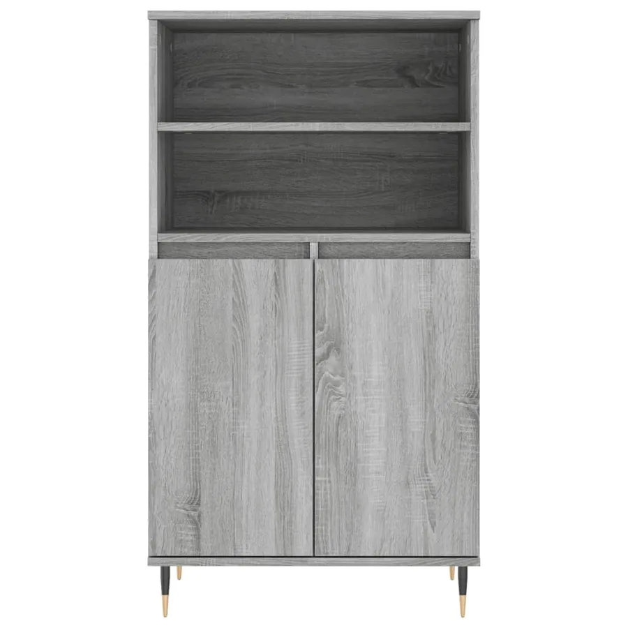 Buffet haut Sonoma gris 60x36x110 cm Bois d'ingénierie - 6