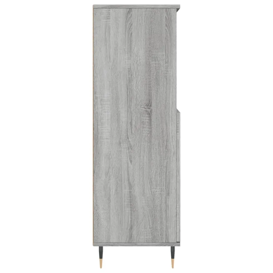Buffet haut Sonoma gris 60x36x110 cm Bois d'ingénierie - 7