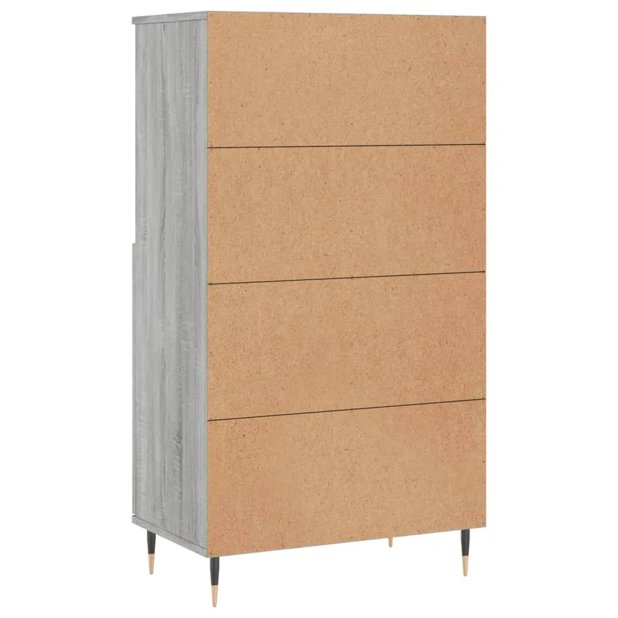 Buffet haut Sonoma gris 60x36x110 cm Bois d'ingénierie - 8