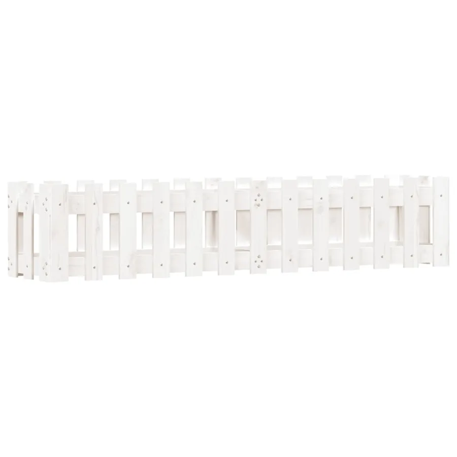 Lit surélevé de jardin design de clôture 150x30x30cm pin massif - 4