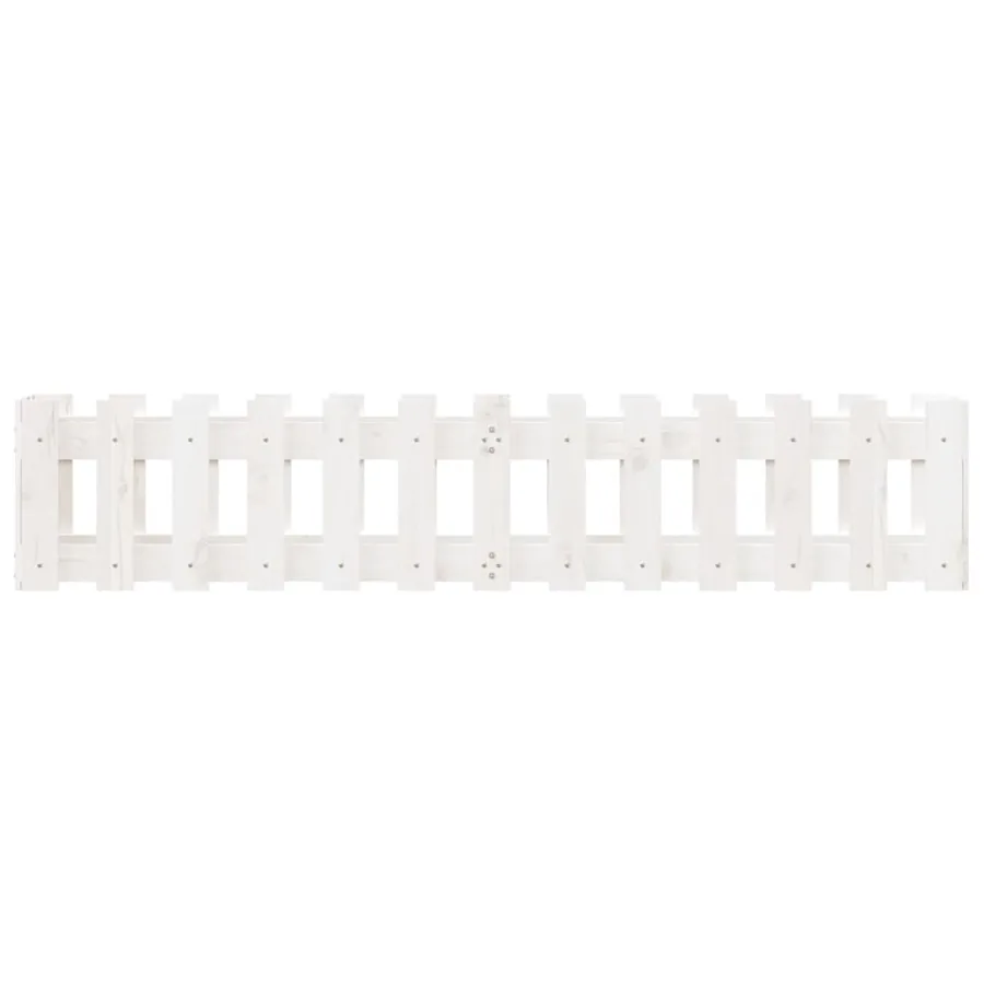 Lit surélevé de jardin design de clôture 150x30x30cm pin massif - 5