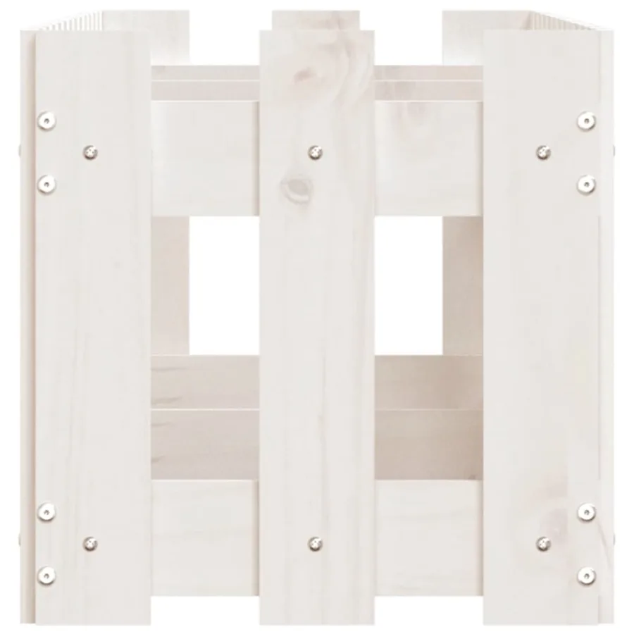 Lit surélevé de jardin design de clôture 150x30x30cm pin massif - 6