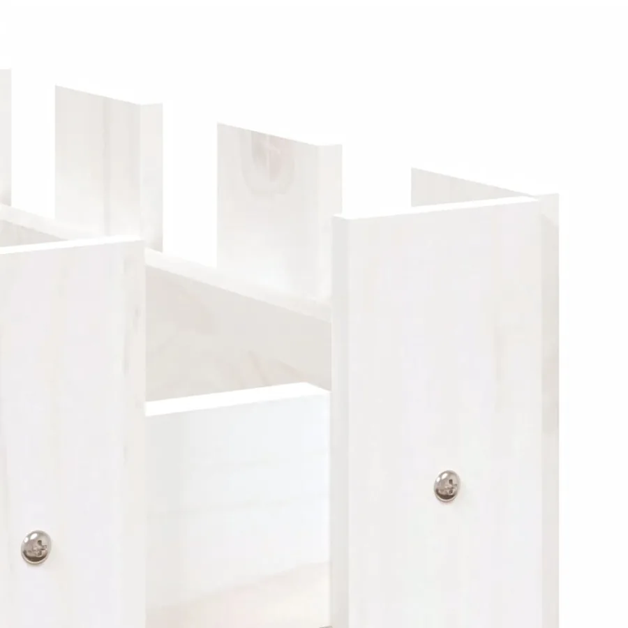 Lit surélevé de jardin design de clôture 150x30x30cm pin massif - 7