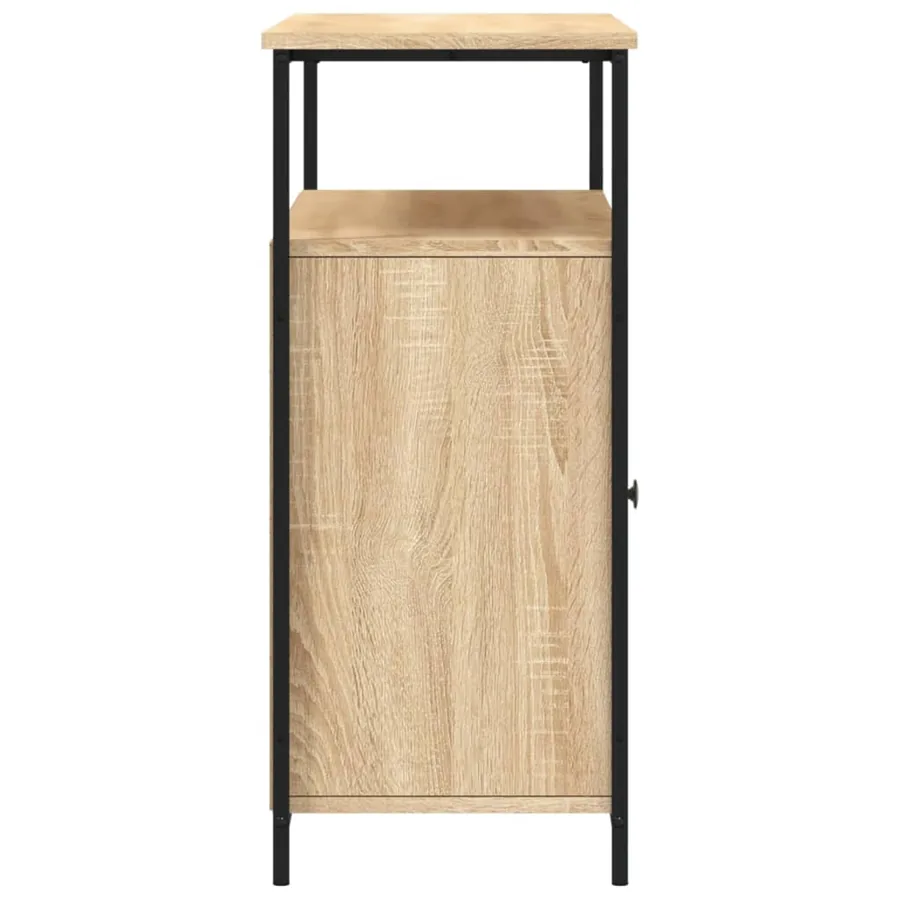 Buffet Chêne Sonoma 100x35x80 cm Bois d'ingénierie - 7