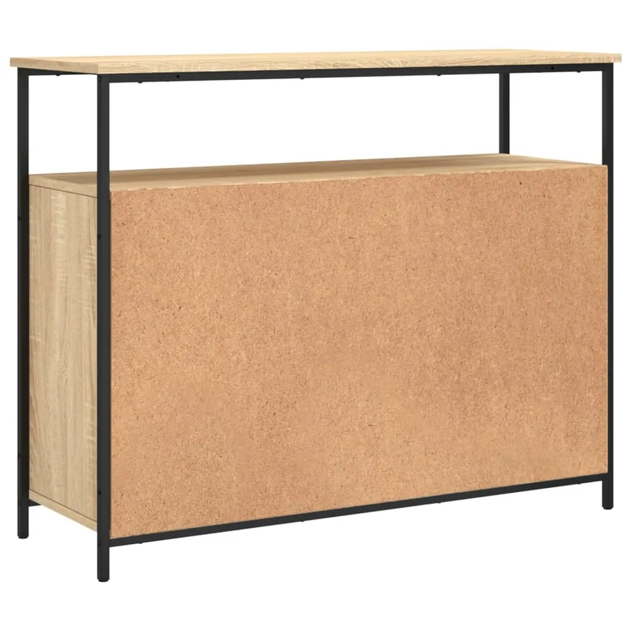 Buffet Chêne Sonoma 100x35x80 cm Bois d'ingénierie - 8