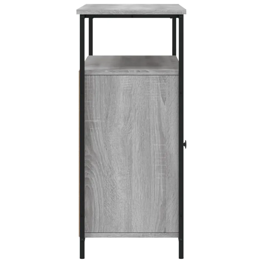 Buffet sonoma gris 100x35x80 cm bois d'ingénierie - 7