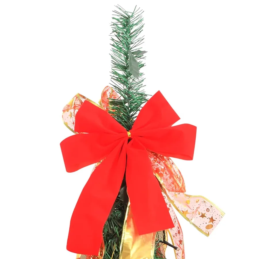 Sapin de Noël artificiel escamotable 150 LED vert 180 cm - 7